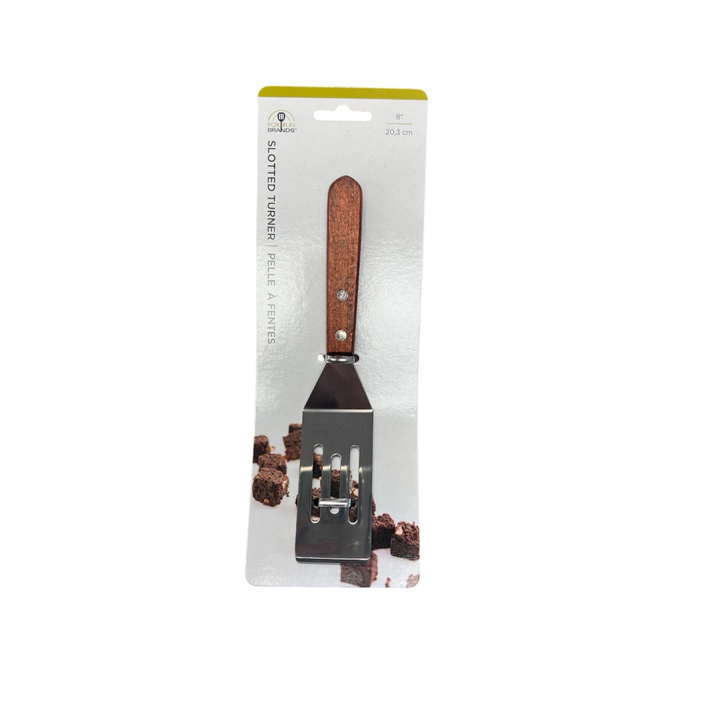 Fox Run Mini Wood Slotted Turner 8”