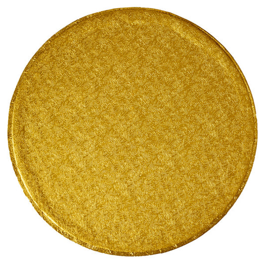 10 Inch Round Gold Foil Cake Board/Drum