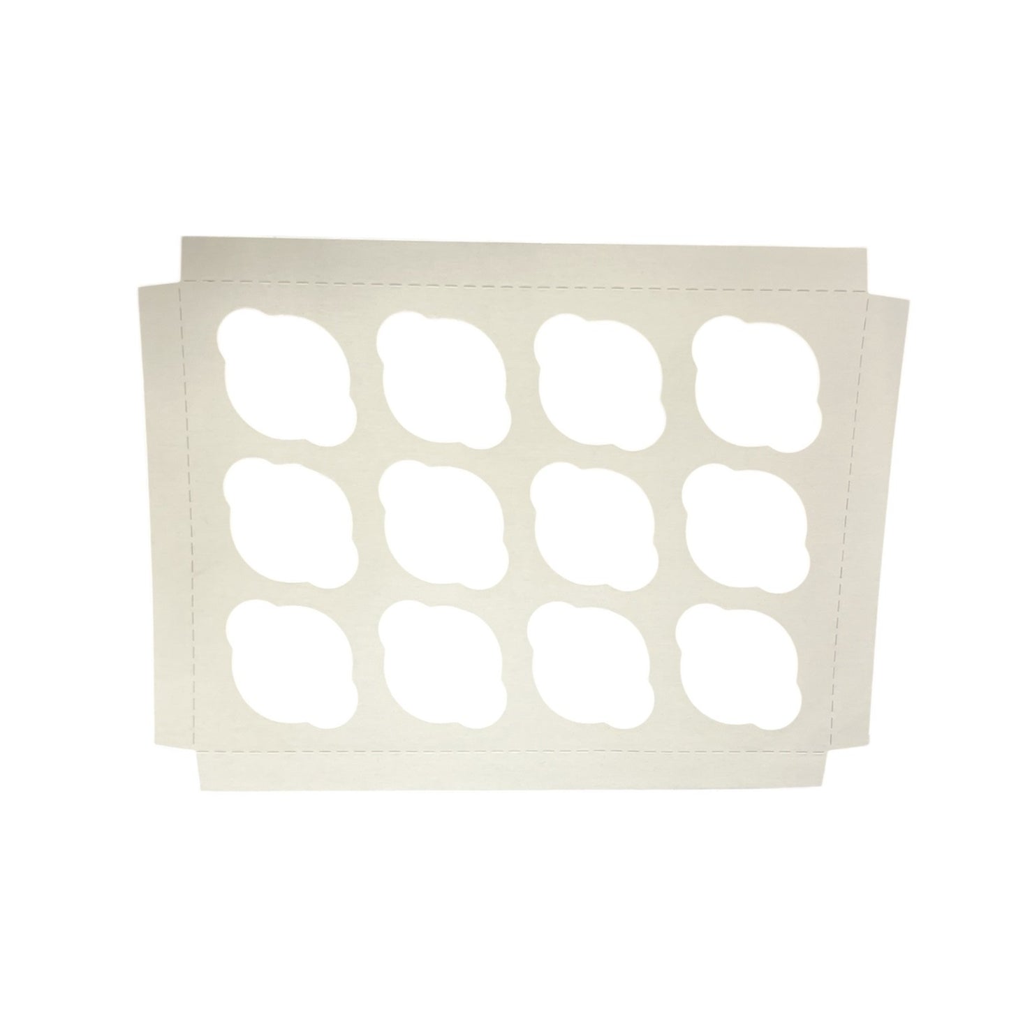 12ct. White Cupcake Insert 10x14