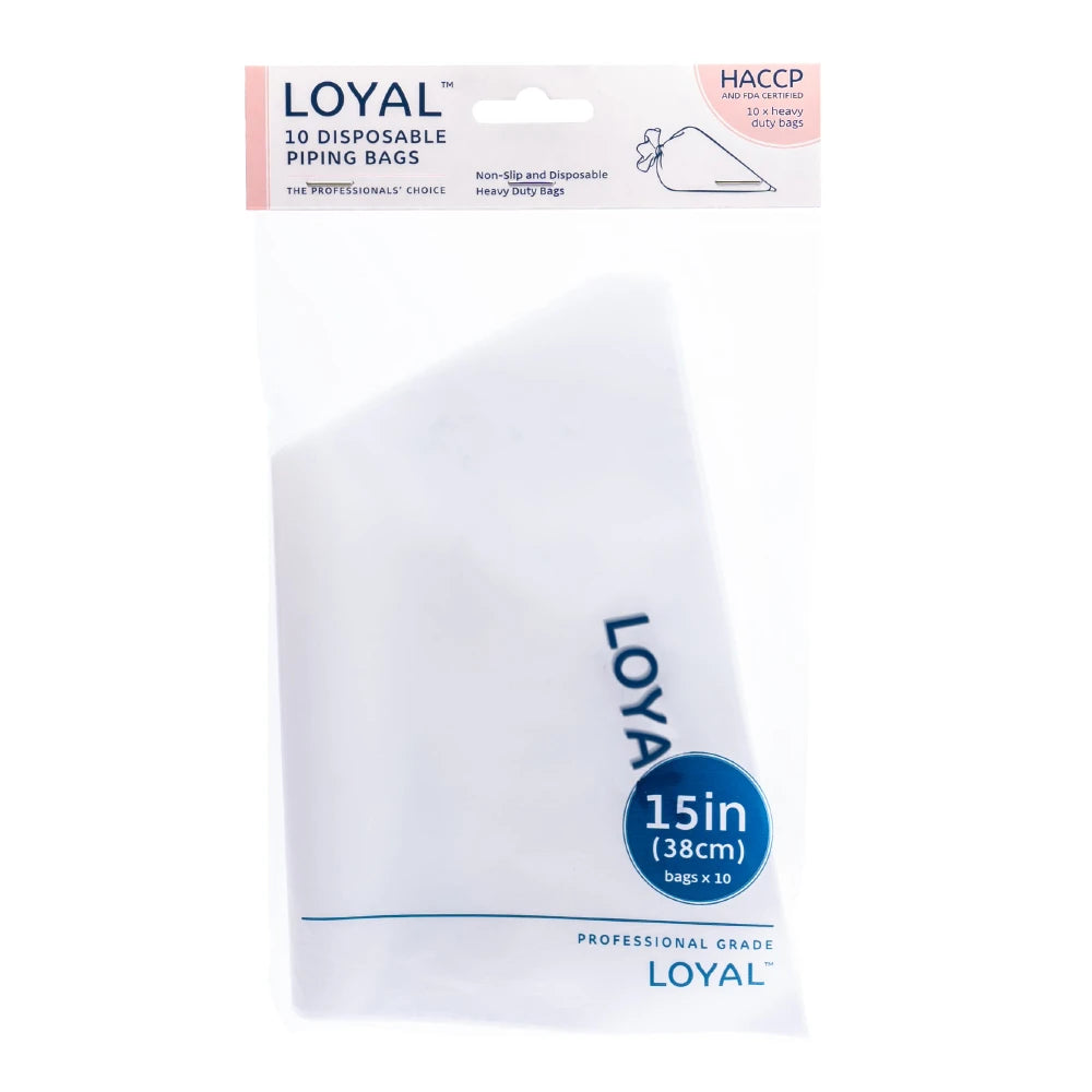 15 inch Loyal Bakeware Disposable Clear Piping Bags