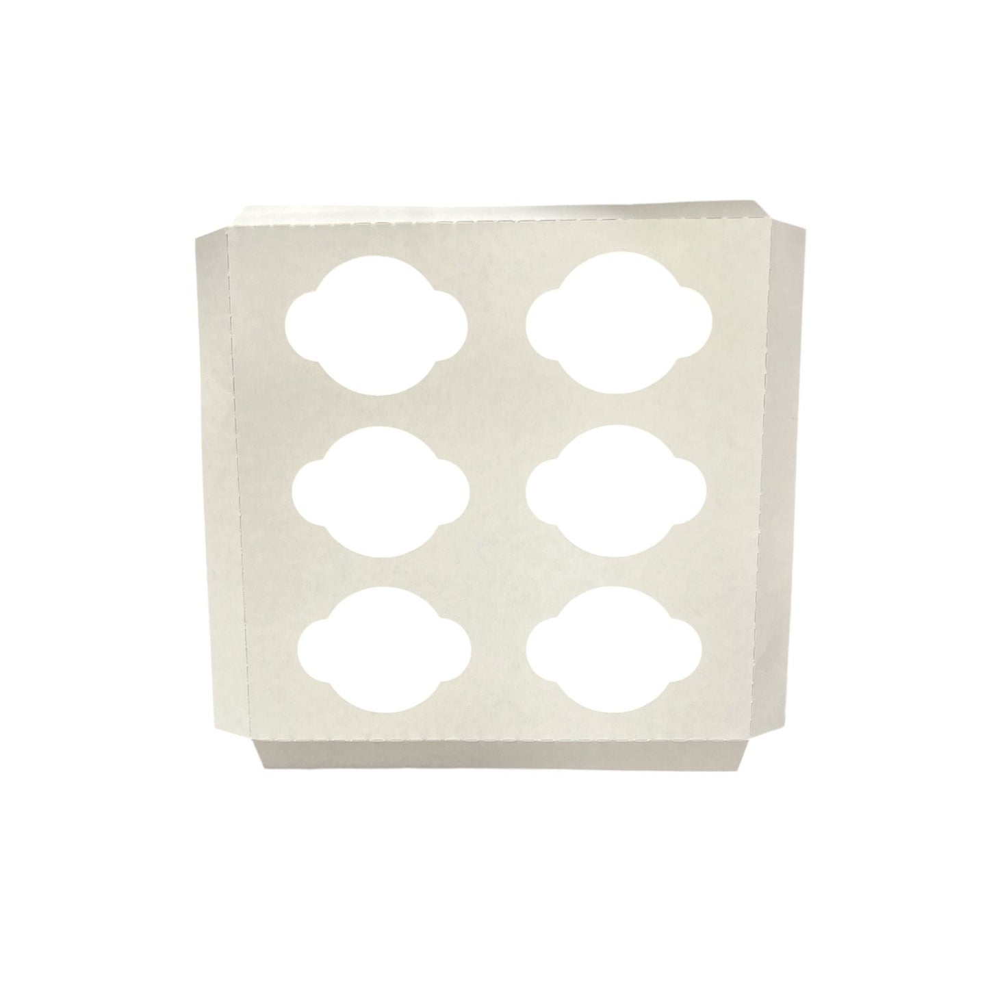 6ct. White Cupcake Insert 10x10