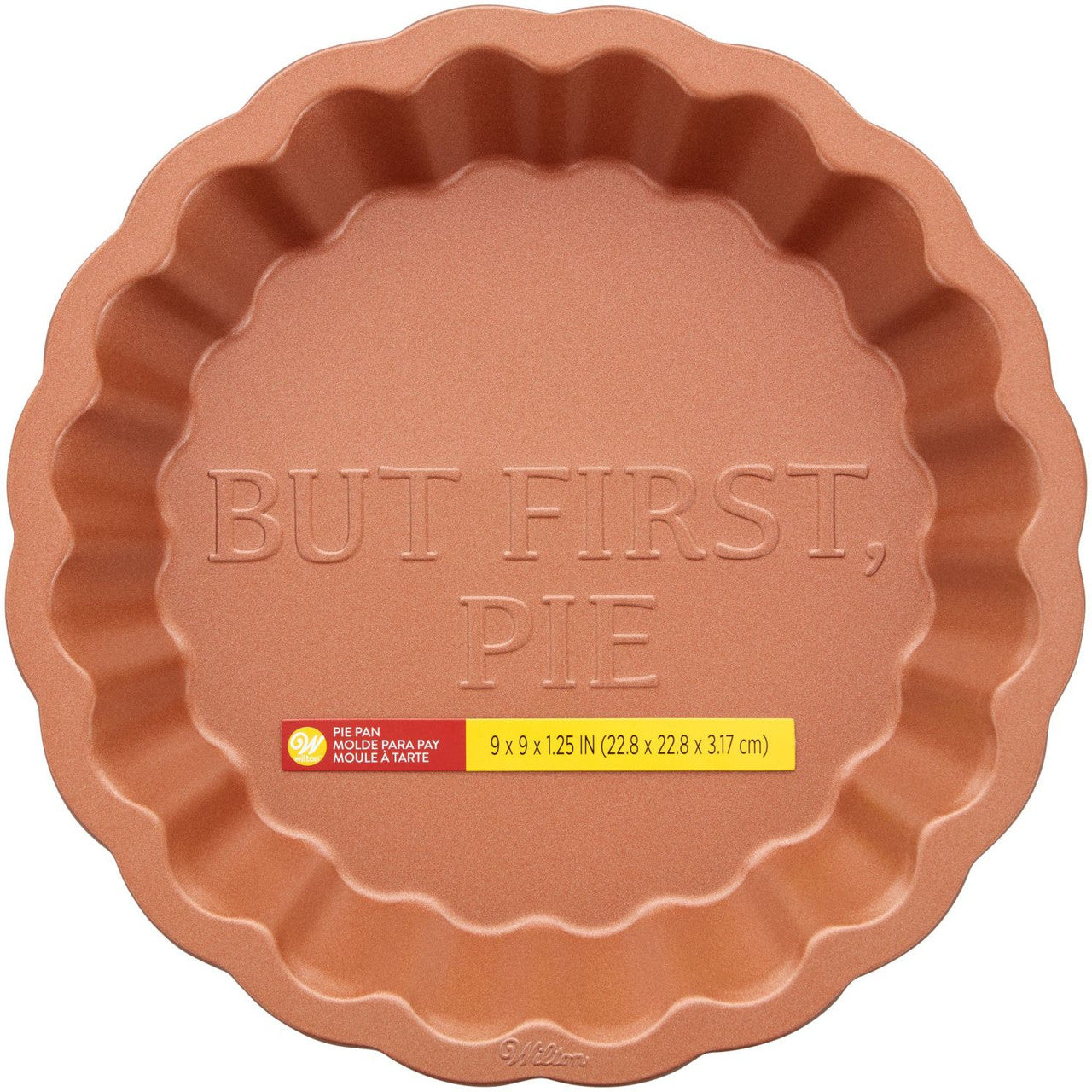 9-Inch Copper Scalloped Pie Pan, Wilton