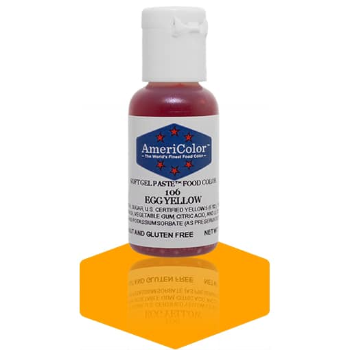 Americolor Soft Gel Paste, .75 oz, Shades of Yellow