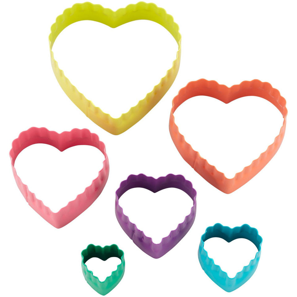 Heart Shaped Fondant Cut Out Set, 6-Piece, Wilton