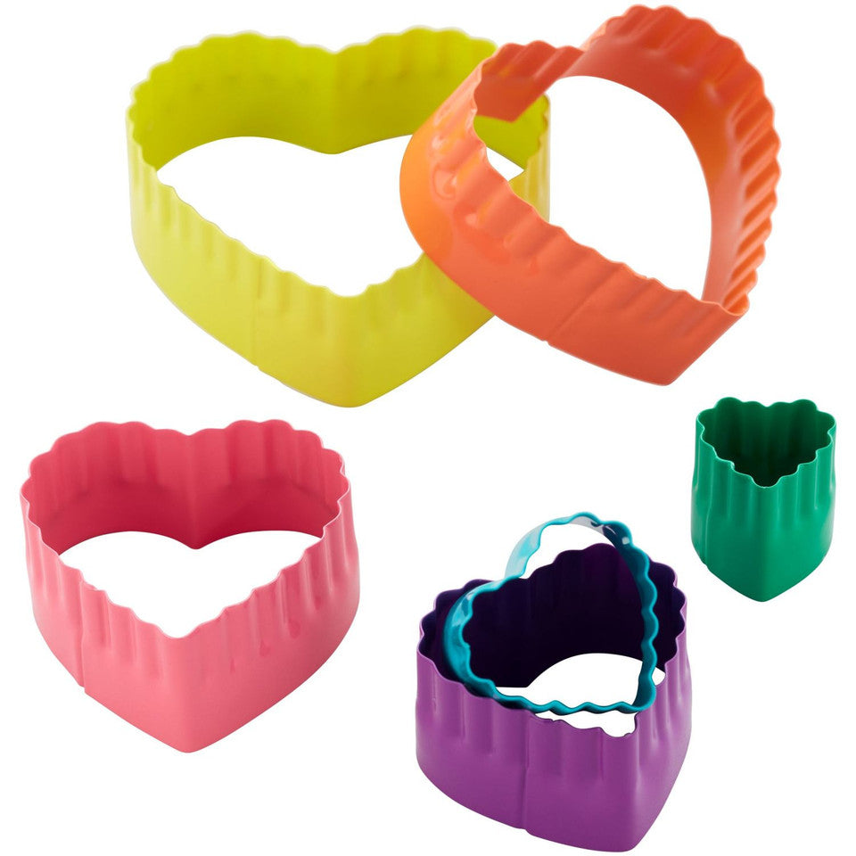 Heart Shaped Fondant Cut Out Set, 6-Piece, Wilton