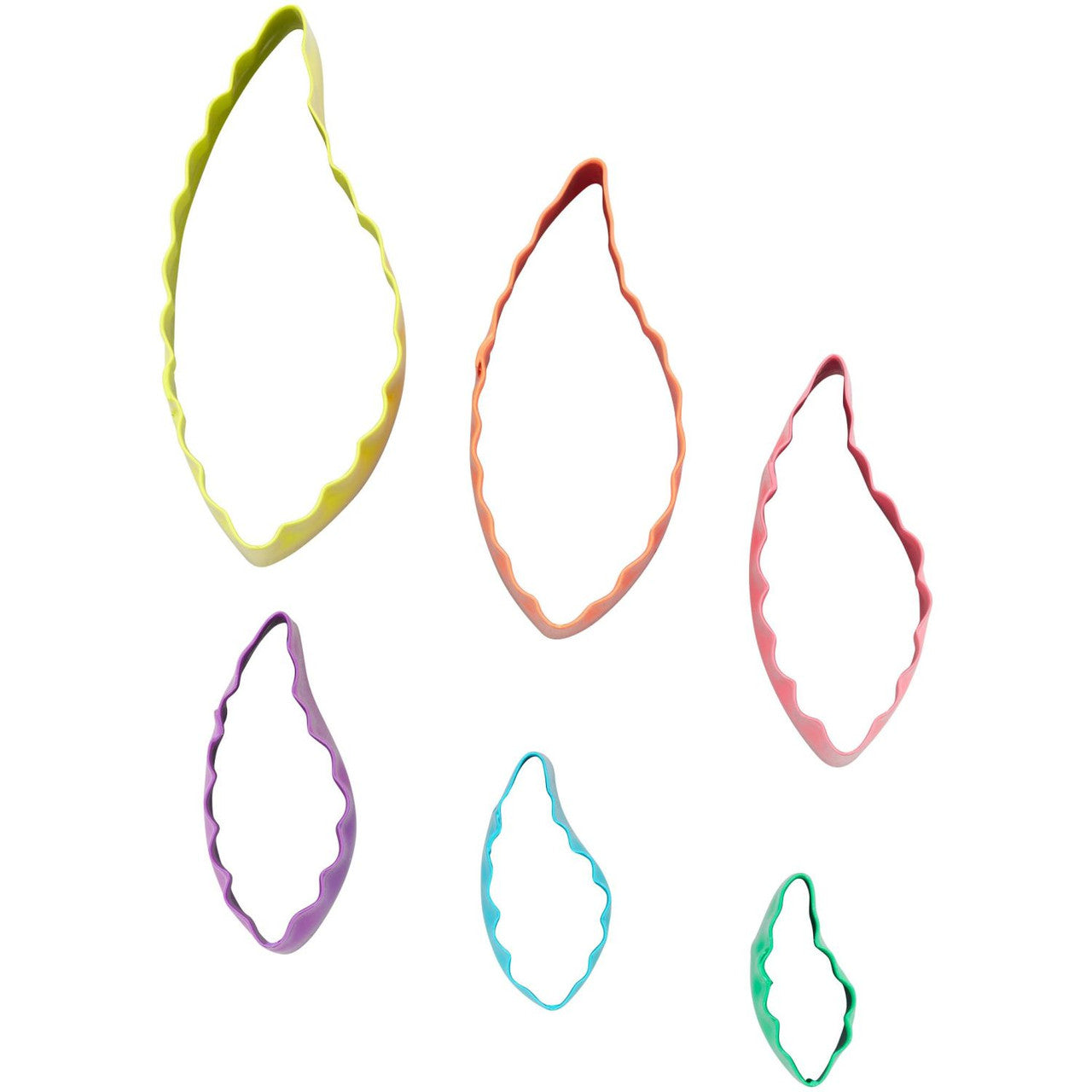 Leaf-Shaped Fondant Cut-Out Set, 6-Piece, Wilton