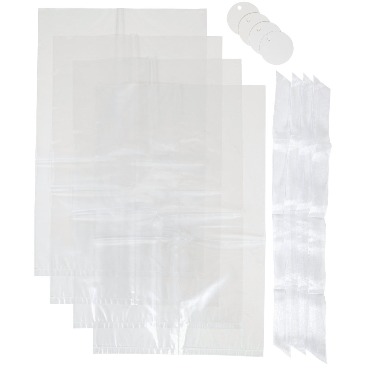 Clear Medium Treat Bags Kit, 4-Count, Wilton