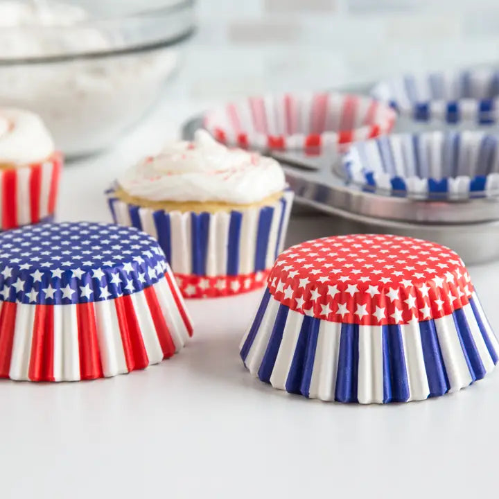 Patriotic Cupcake Liners