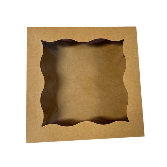 Brown Bakery Window Boxes 12x12x3 Inches