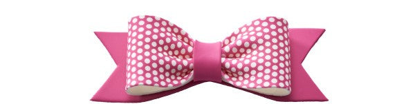 Pink Dotted Gum Paste Bow, Decopac