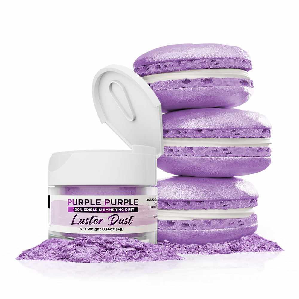 Purple Purple Luster Dust, Edible Glitter, Bakell