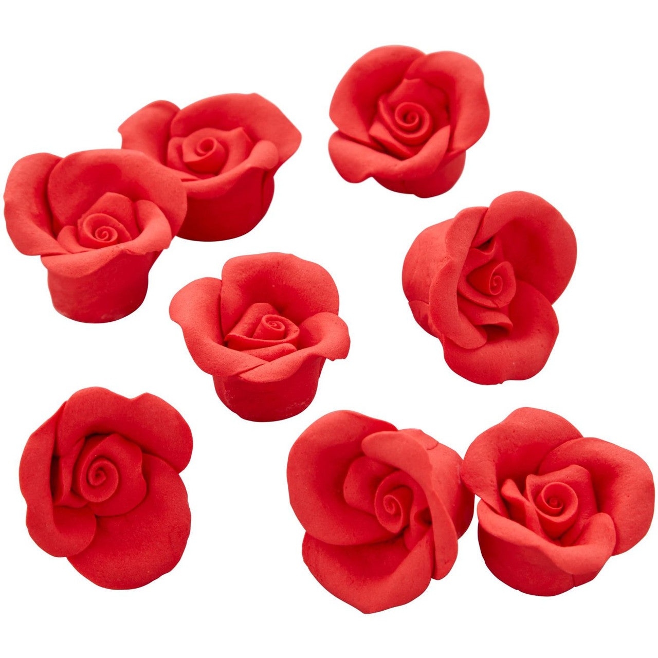 Red Rose Royal Icing Decorations, 1.55 oz, 8-Count, Wilton
