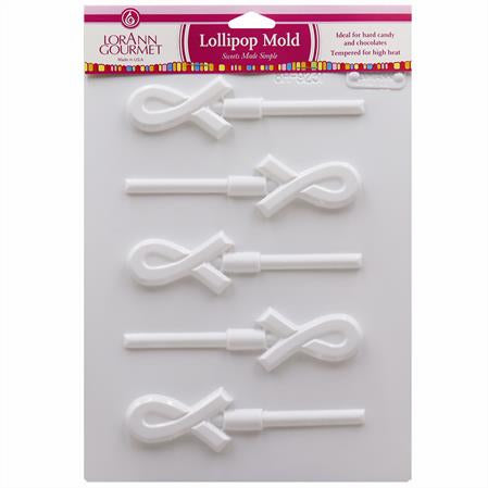 Crossed Ribbon Lollipop Sheet Mold