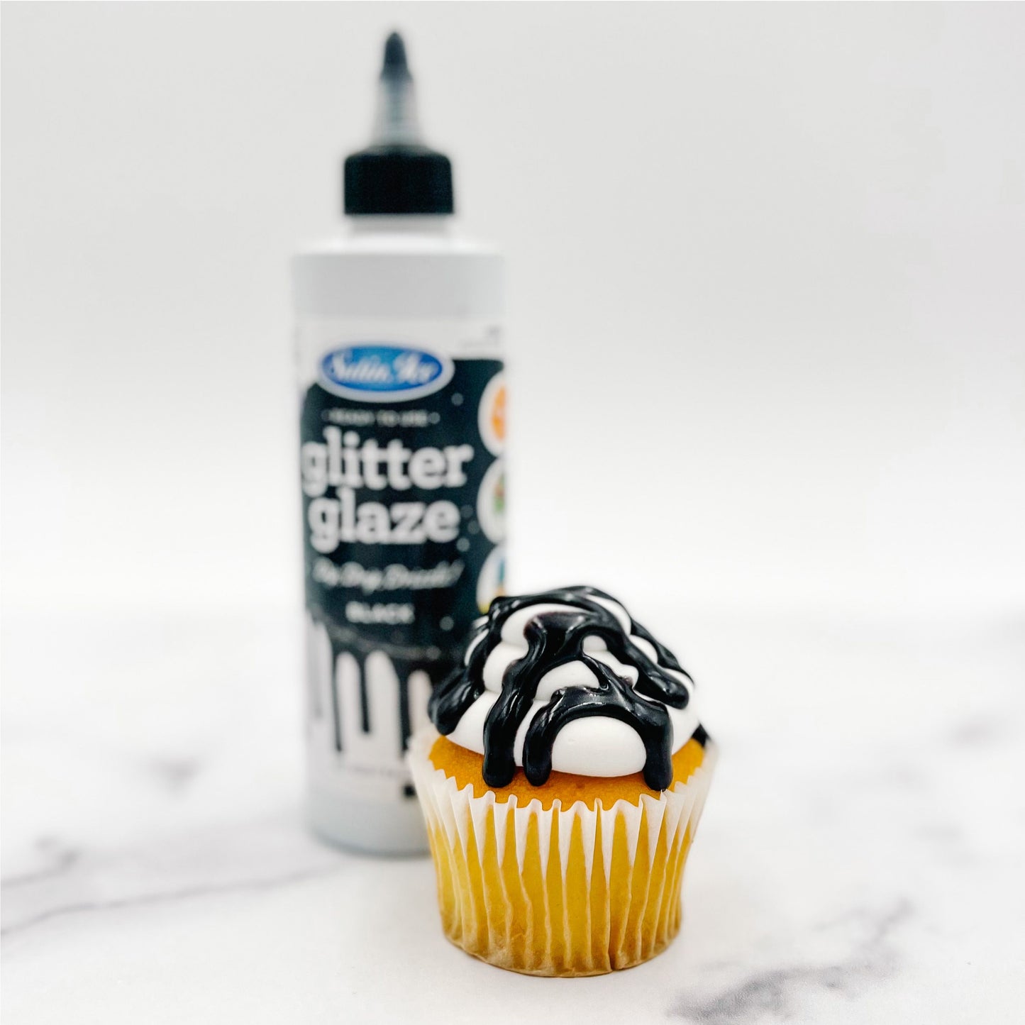 Satin Ice Gold Glitter Glaze 10 oz