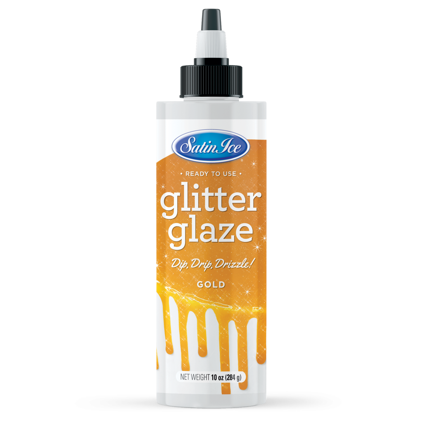 Satin Ice Gold Glitter Glaze 10 oz