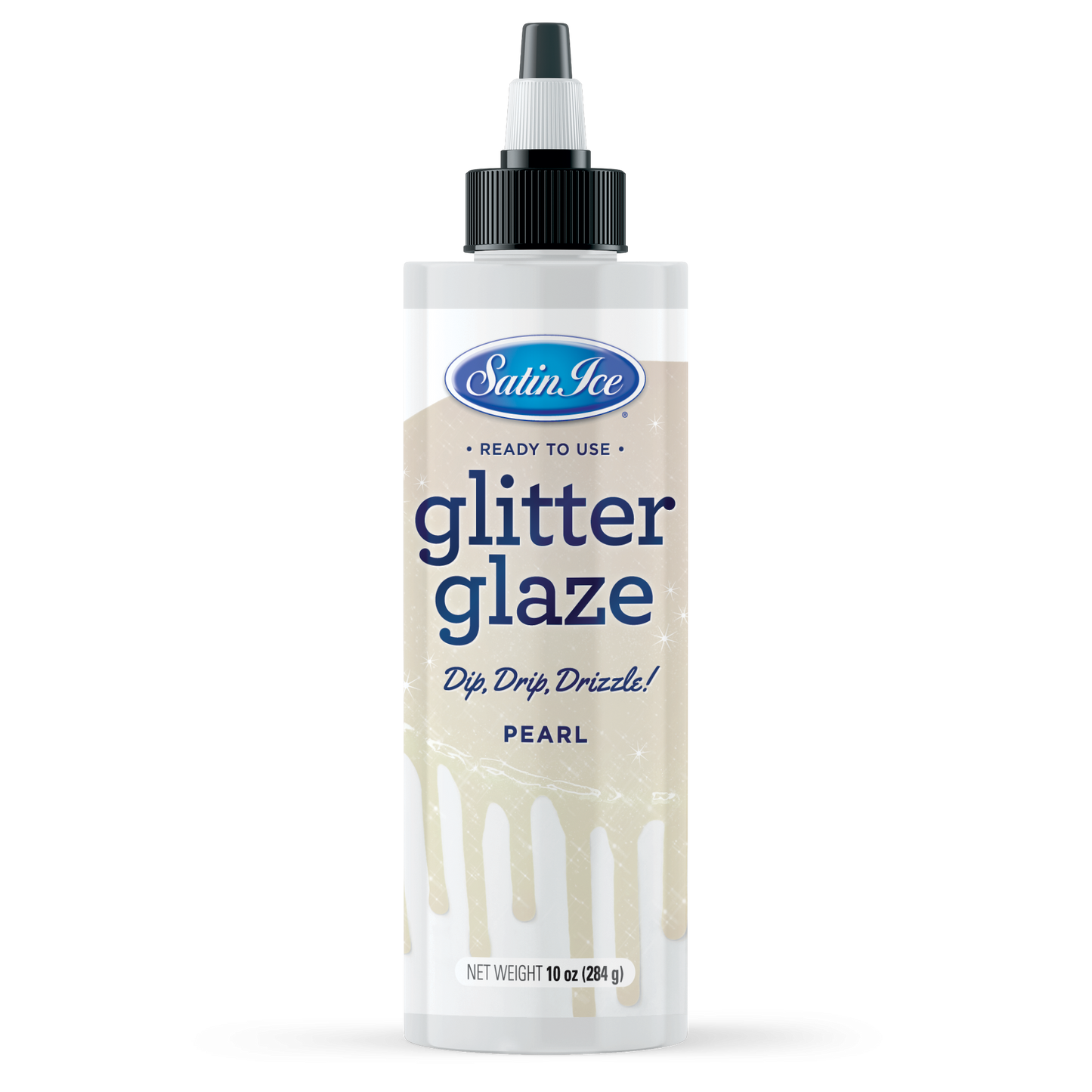 Satin Ice Gold Glitter Glaze 10 oz