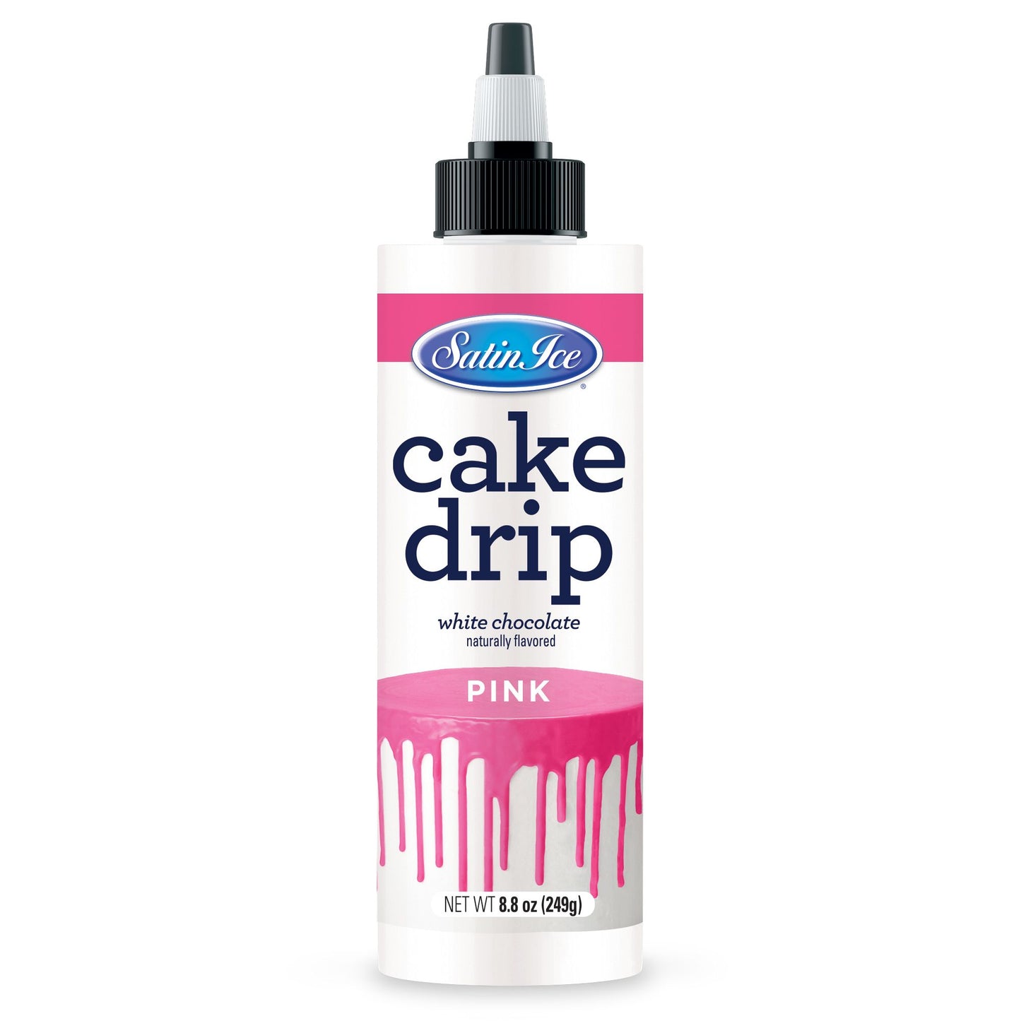 Satin Ice White Chocolate Cake Drip 8.8 oz Bottle