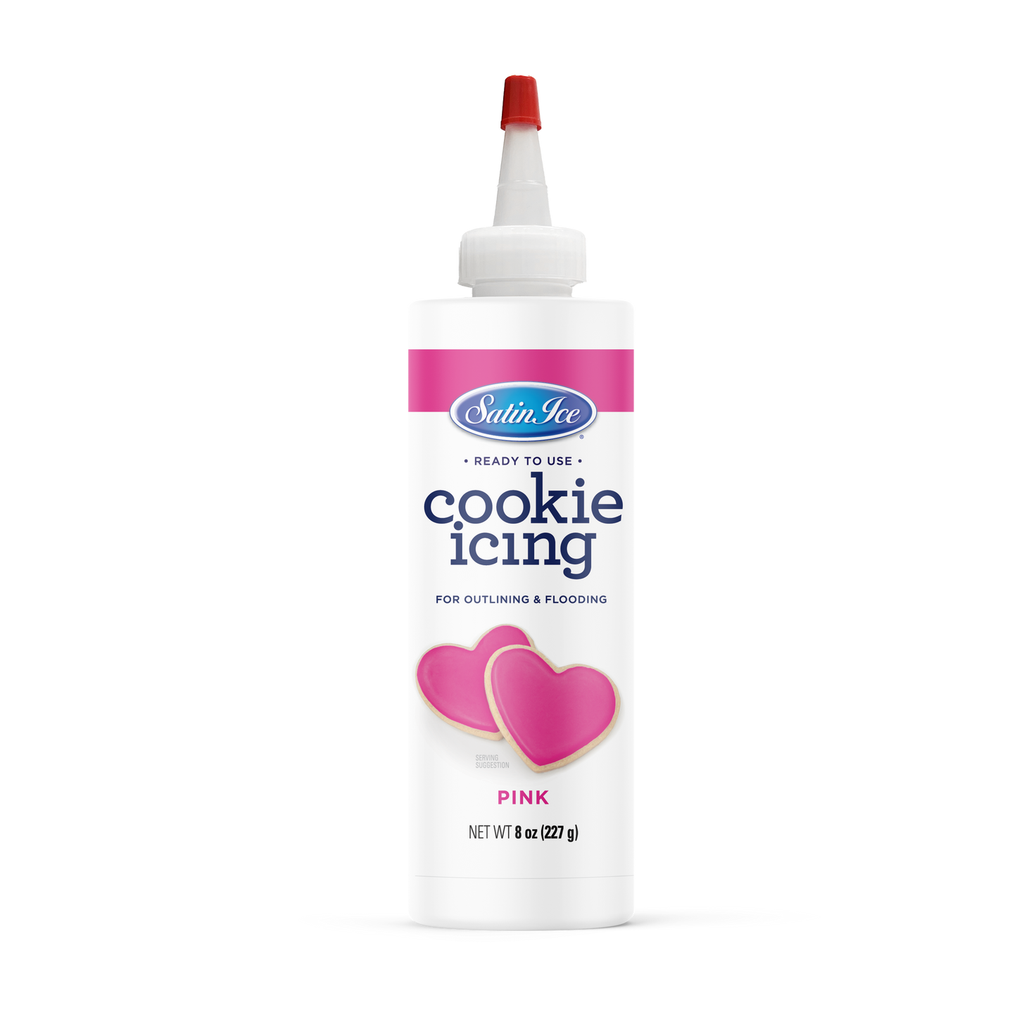 Satin Ice White Cookie Icing 8 Oz Bottle
