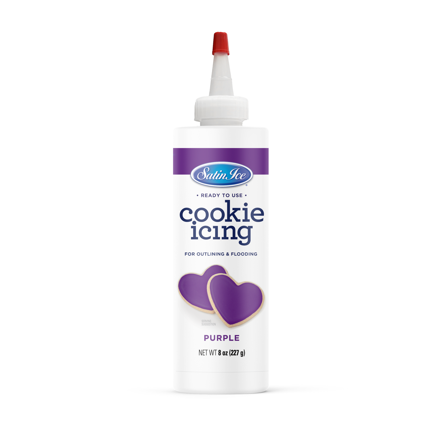 Satin Ice White Cookie Icing 8 Oz Bottle