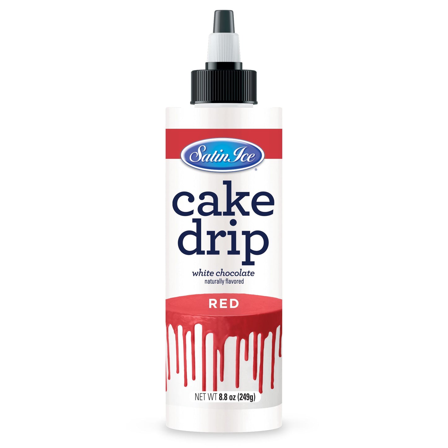 Satin Ice White Chocolate Cake Drip 8.8 oz Bottle