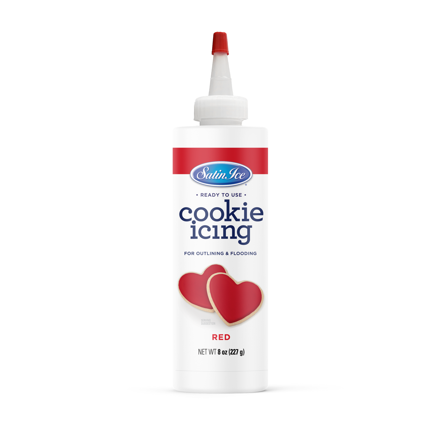 Satin Ice White Cookie Icing 8 Oz Bottle