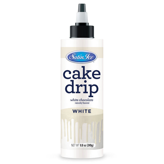 Satin Ice White Chocolate Cake Drip 8.8 oz Bottle