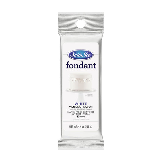 Satin Ice White Vanilla Fondant, 4.4 oz