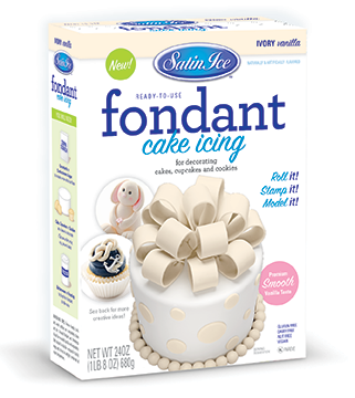 Satin Ice White Vanilla Fondant, 24oz