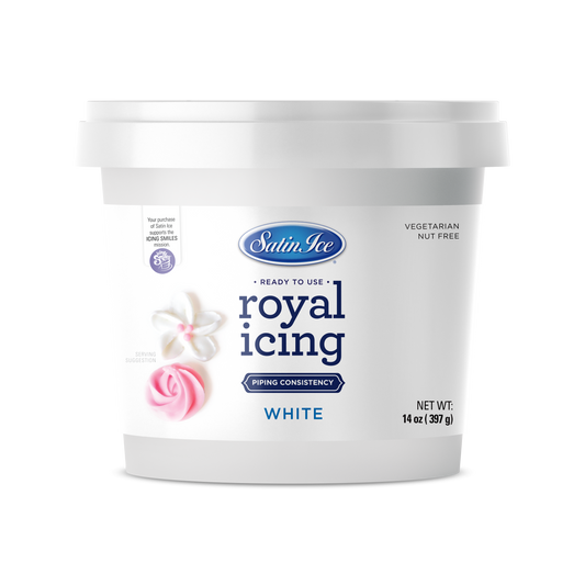 Satin Ice White RTU Royal Icing 14 oz