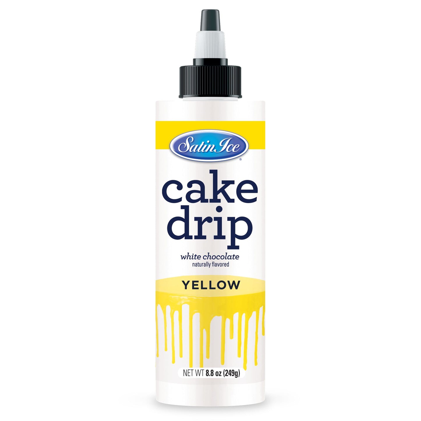 Satin Ice White Chocolate Cake Drip 8.8 oz Bottle