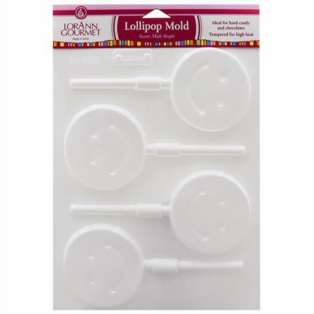 Smiley Face Lollipop Sheet Mold