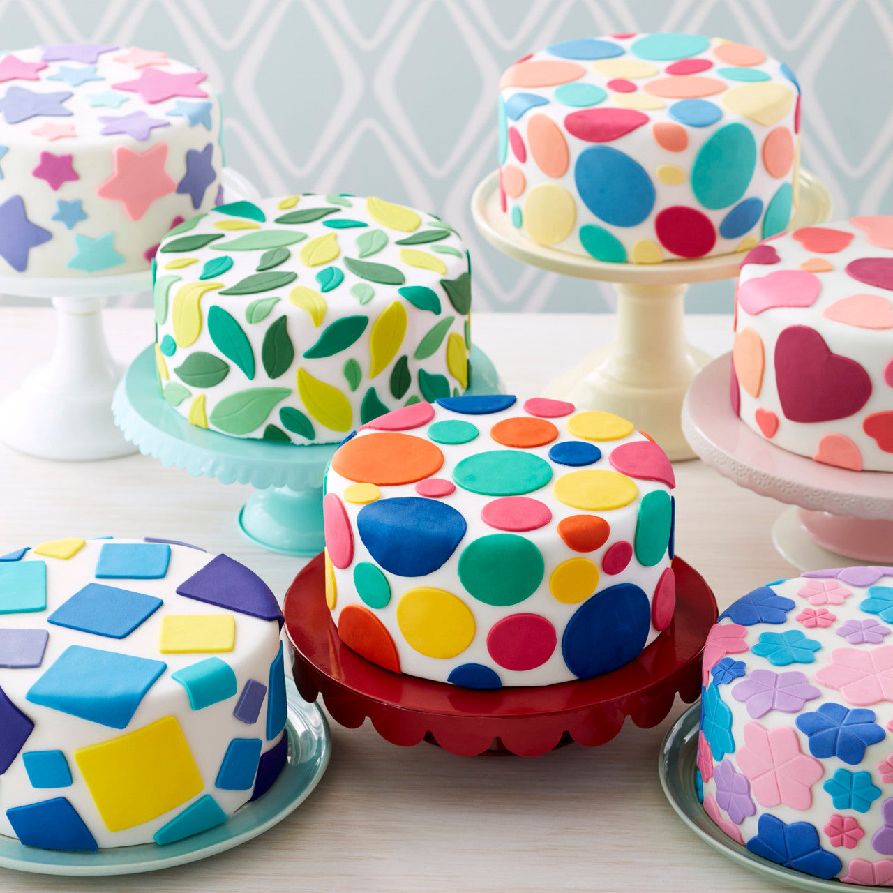 Square Shaped Fondant Cut Out Set, 6-Piece, Wilton