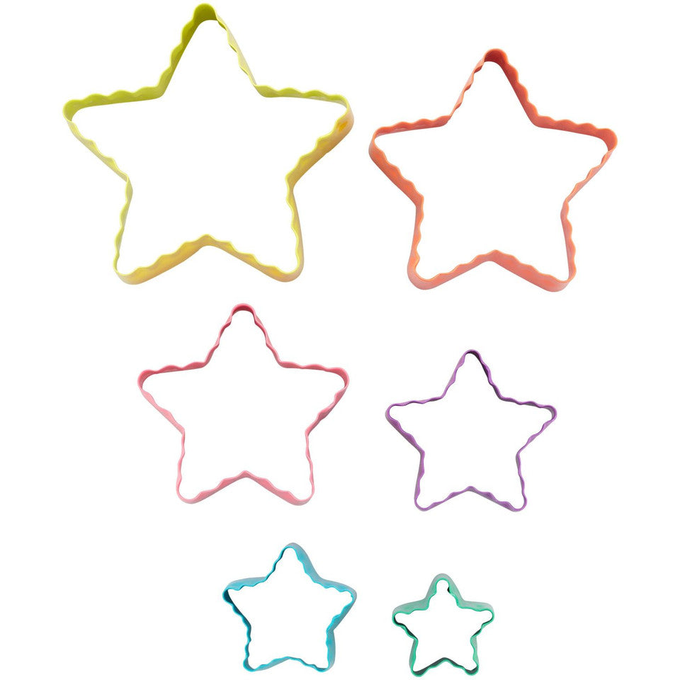 Star-Shaped Fondant Cut-Out Set, 6-Piece, Wilton