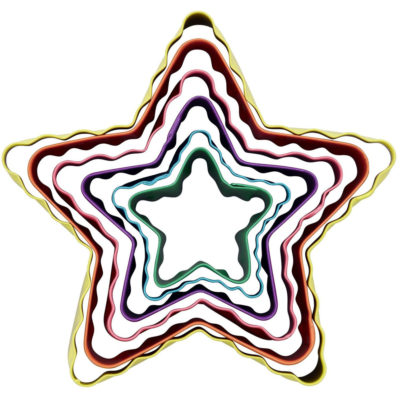 Star-Shaped Fondant Cut-Out Set, 6-Piece, Wilton