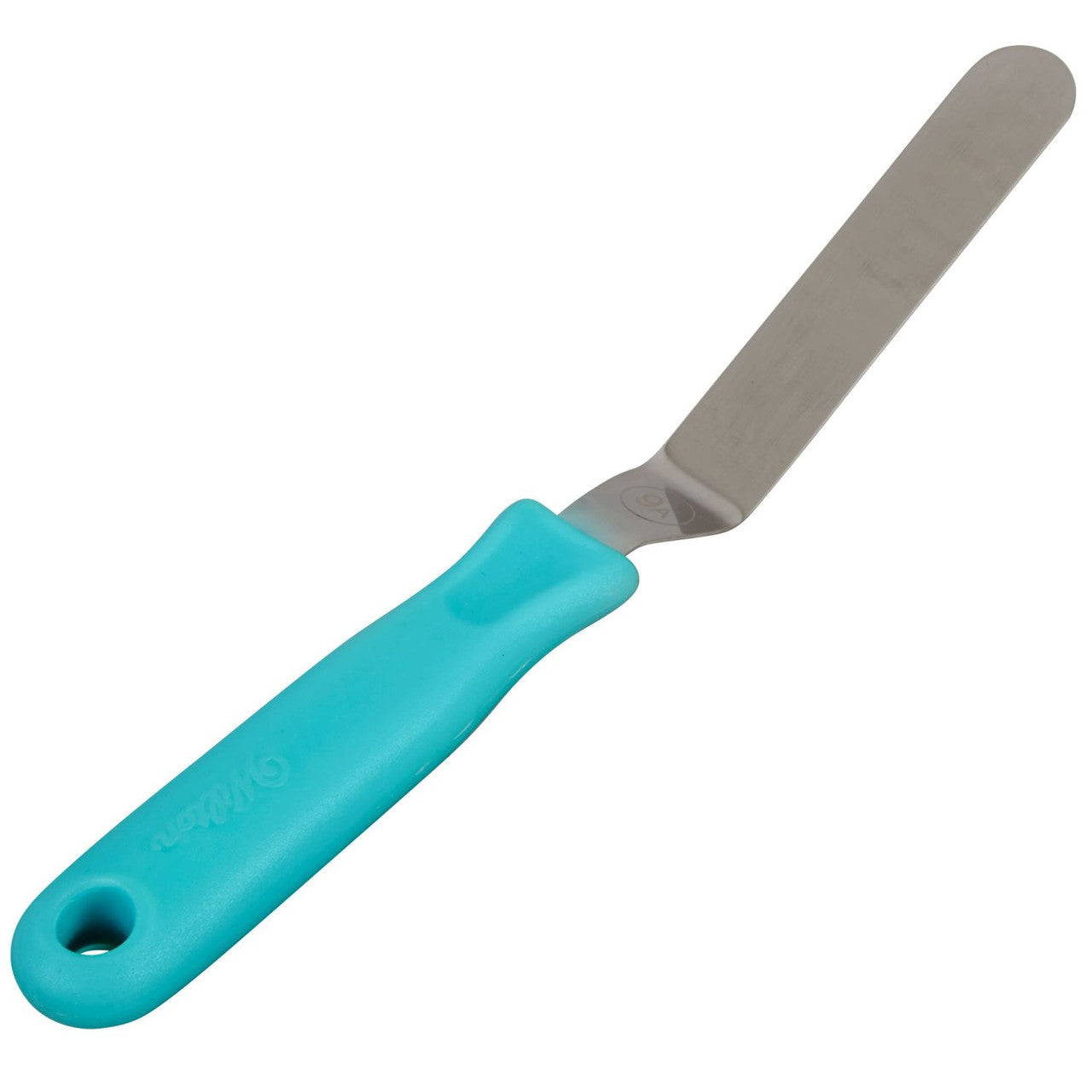 Teal Angled Icing Spatula, 9-Inch, Wilton