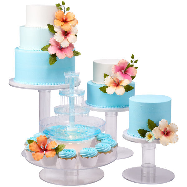 White Hibiscus Gum Paste Flower