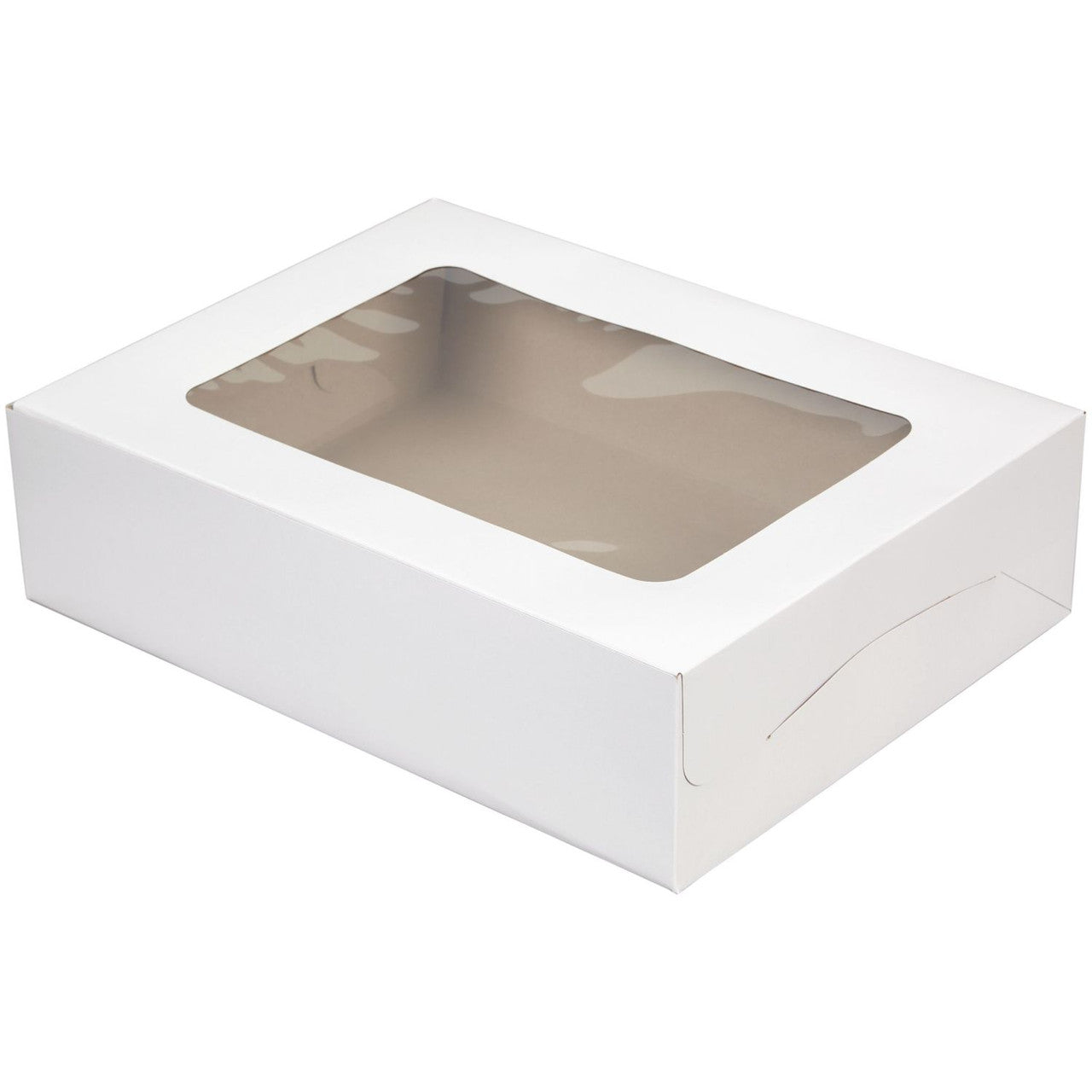 11x15x4 inch White Cardboard Sheet Cake Box With Window, Wilton