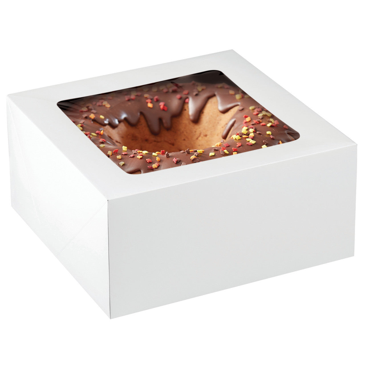 White 12 Inch Cake Box With Window, 2 Piece = 1 Box, Wilton