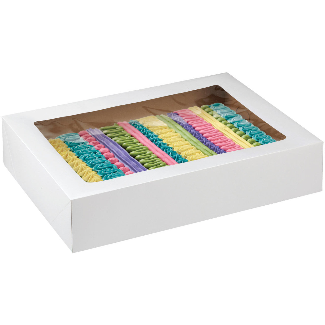 19 x 14 Inch White Cake Box with Window, 2 Piece = 1 Box, Wilton