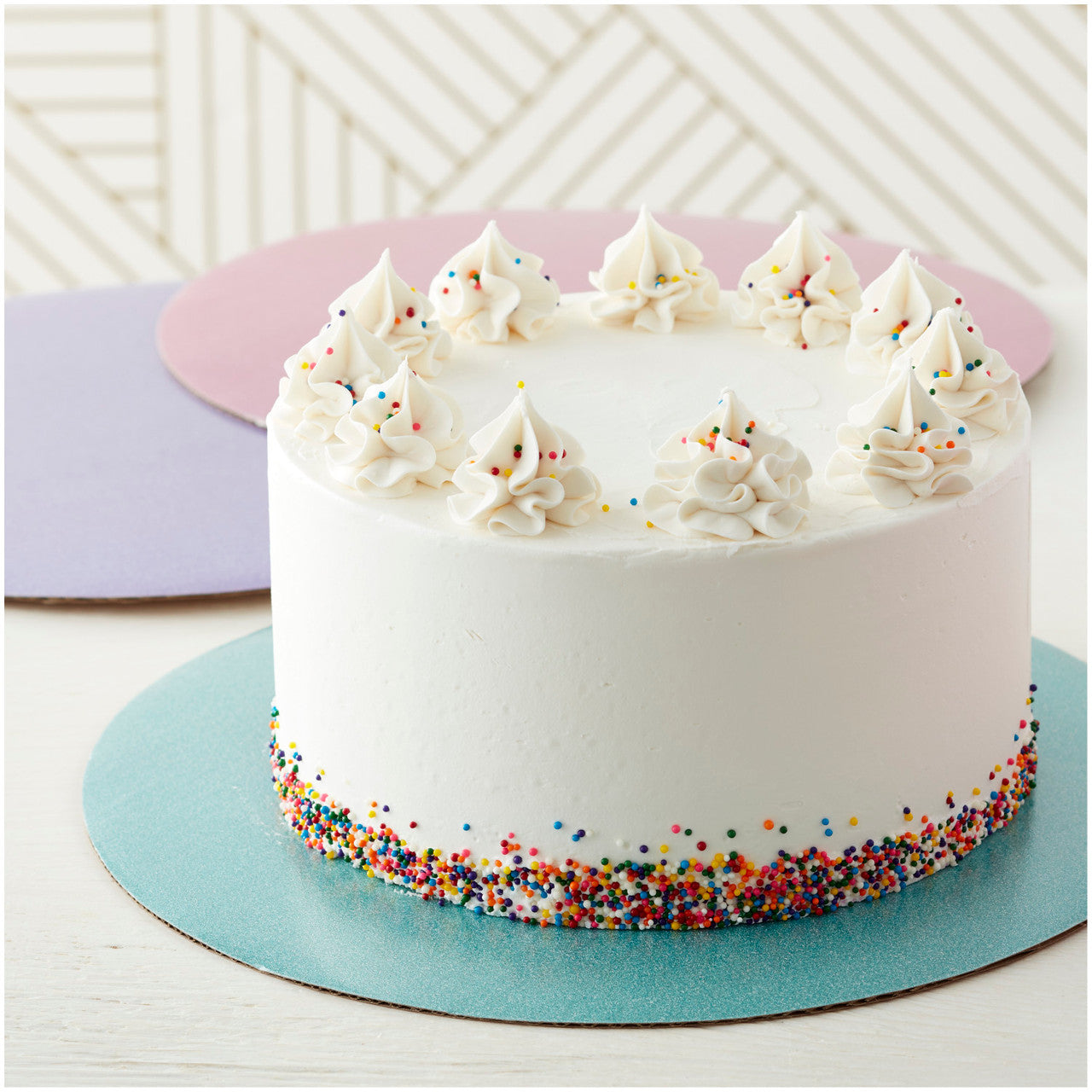 Assorted 12 Inch Glitter Cake Circles, 1 Count, Wilton