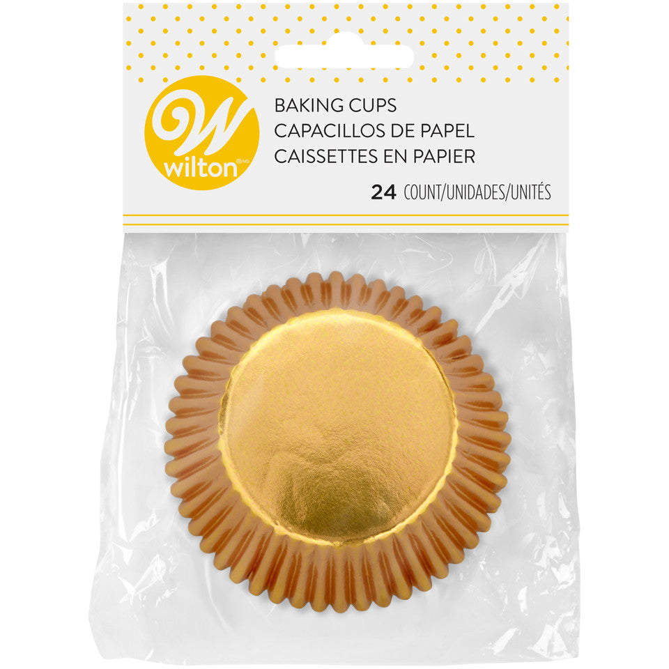 Gold Foil Cupcake Liners, 24 Count, Wilton