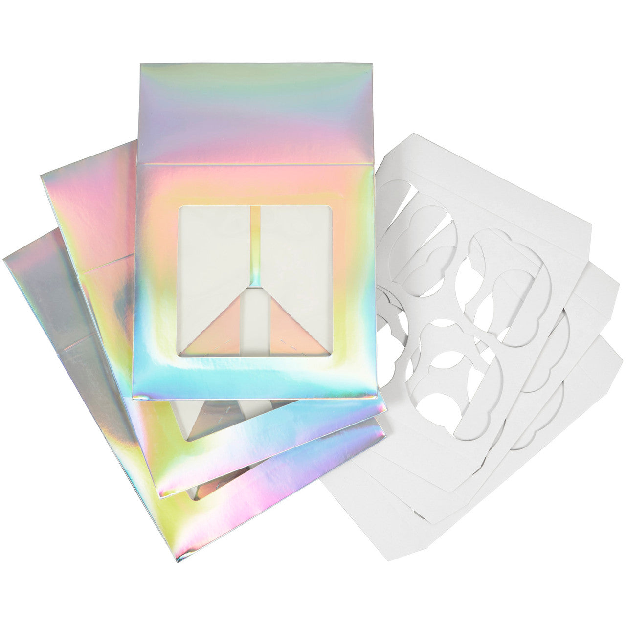 Iridescent Cupcake Treat Boxes with Window, 3-Count, Wilton