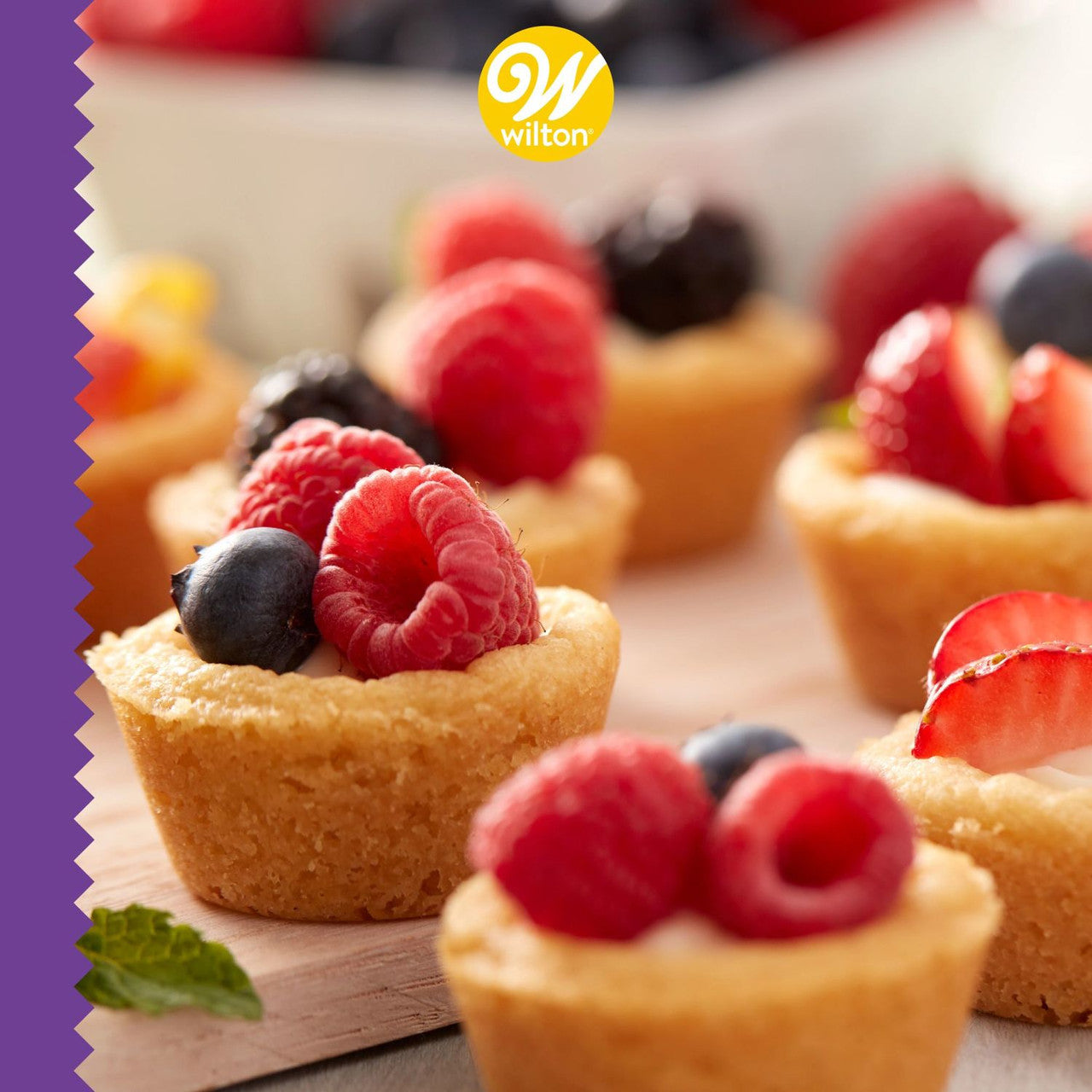 Perfect Results Premium Non-Stick Mini Muffin and Cupcake Pan, 24 Cavity, Wilton