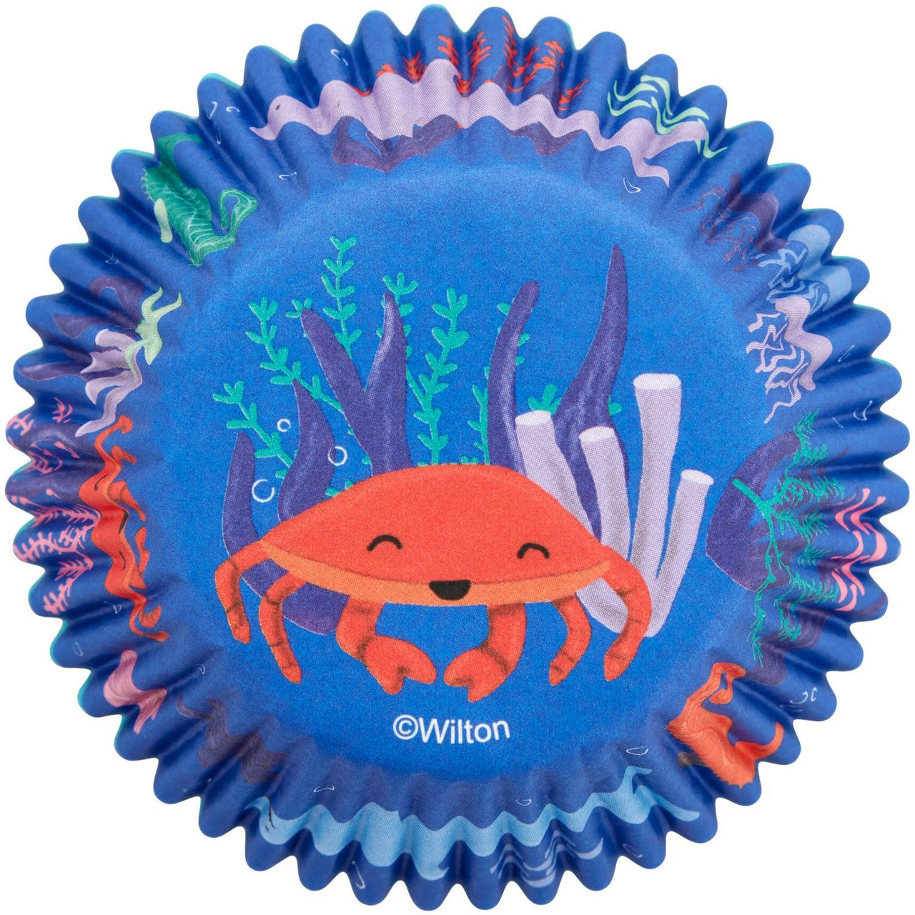 Wilton Ocean Life Paper Cupcake Liners, 75-Count