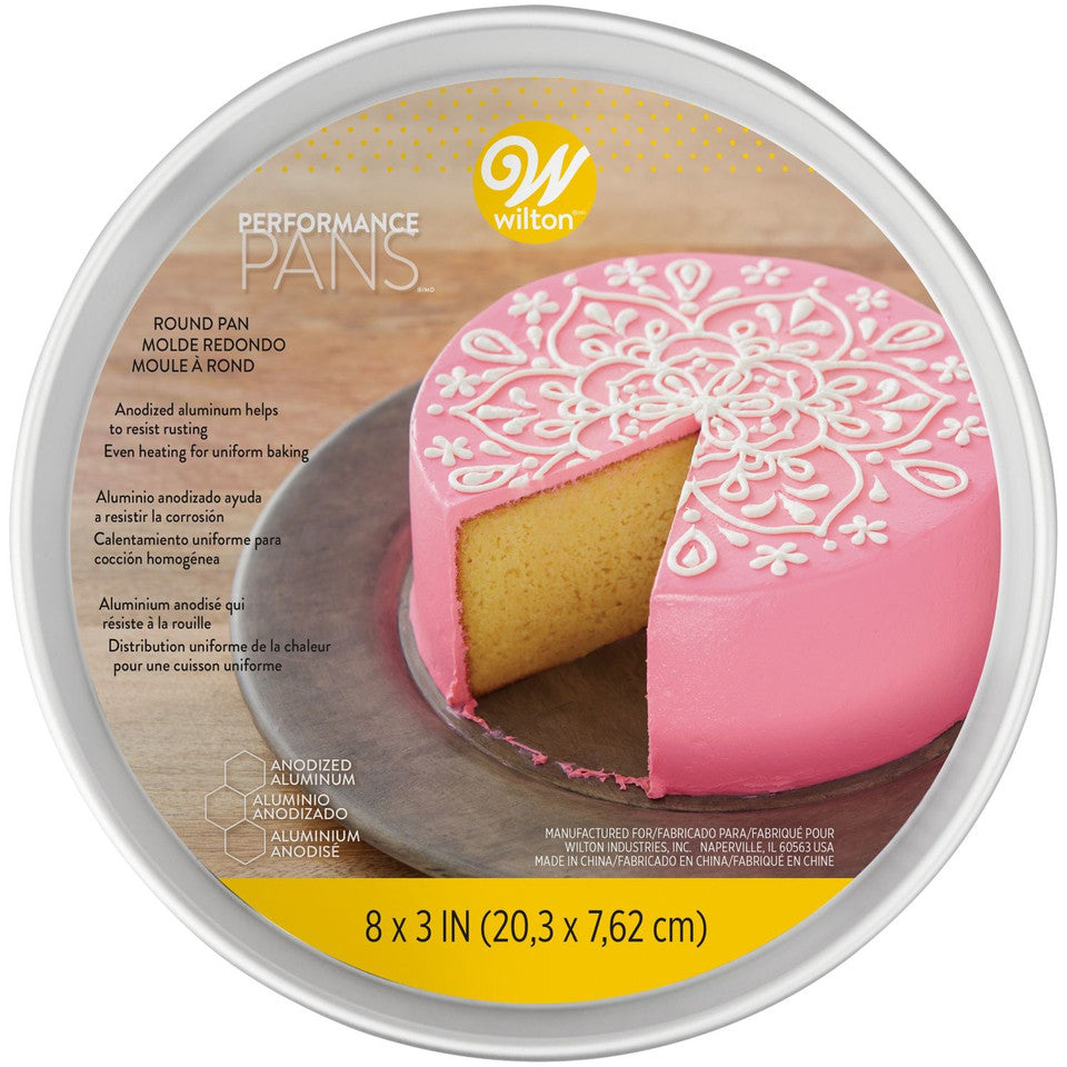 Performance Pans Round Cake Pan 8x3 Inch, Wilton