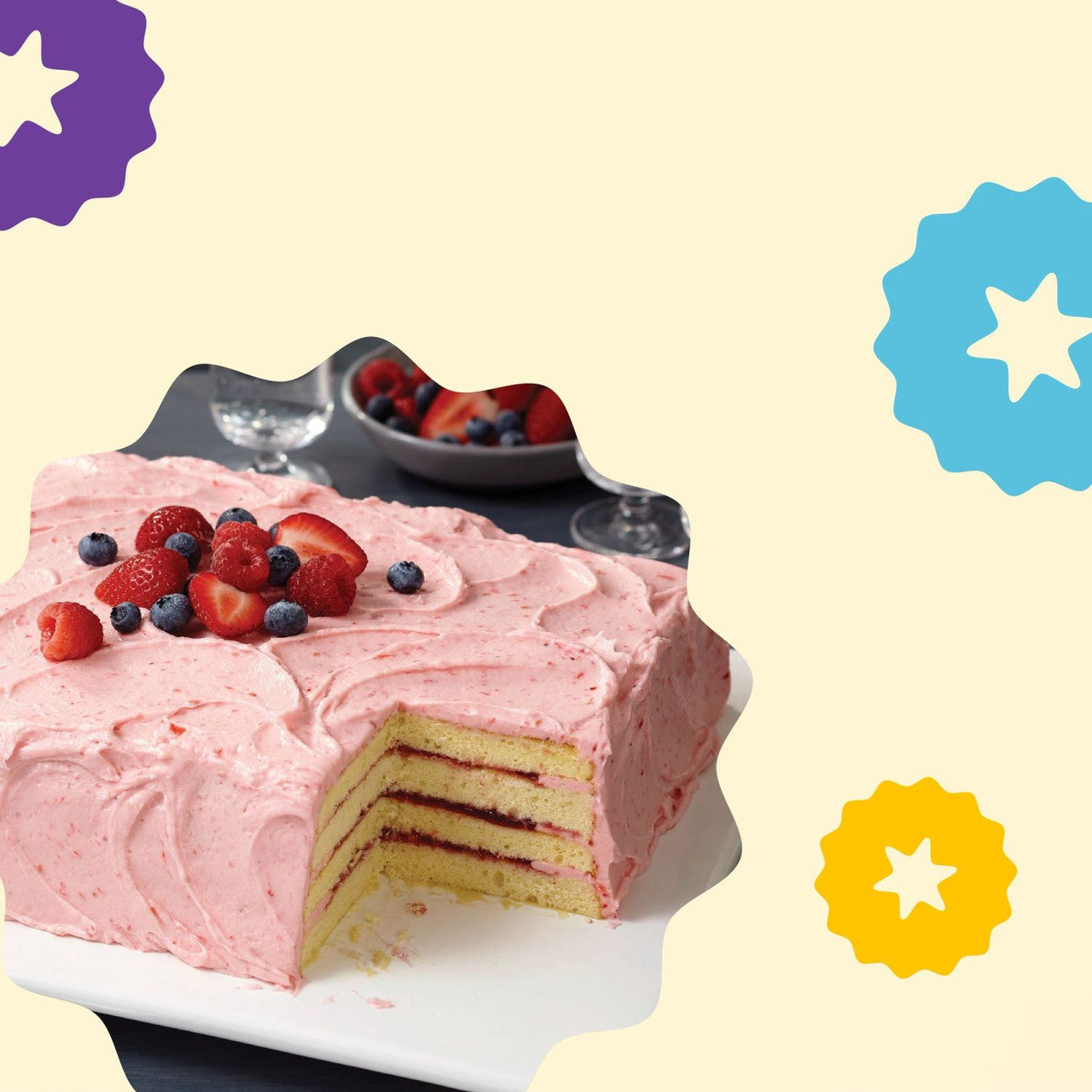 Easy Layers! Sheet Cake Pan, 9x13 Inch, 2-Piece Set, Wilton