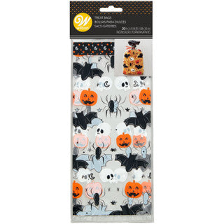 Bat, Skull, Spider & Pumpkin Halloween Treat Bags, 20 ct.