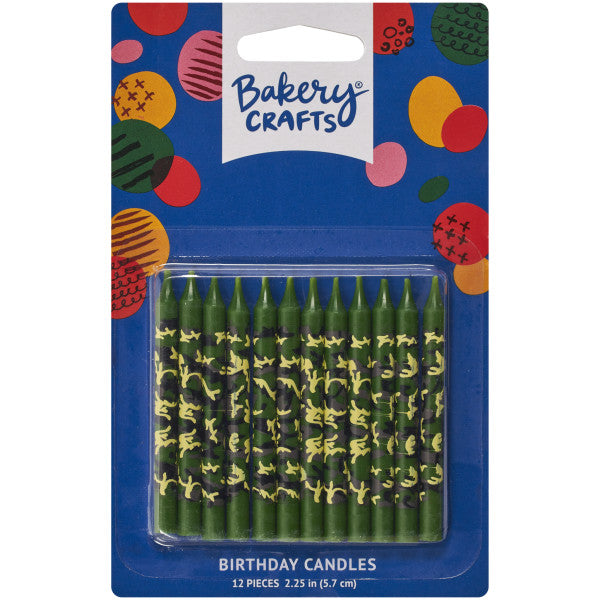 Camouflage Birthday Candles