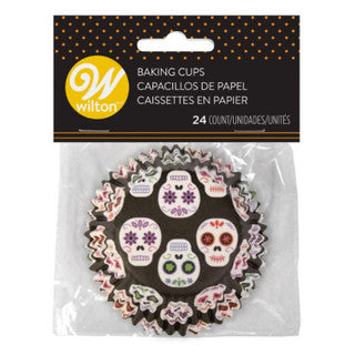 Day of the Dead Halloween Cupcake Liners, 24 ct.