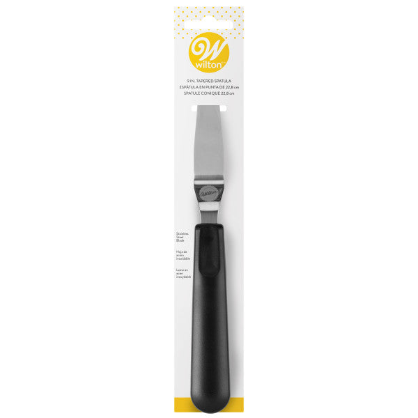 Wilton Tapered Spatula with Black Handle, 9-Inch